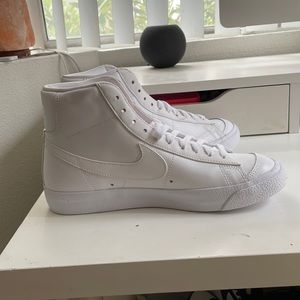 All white Nike blazers - women Brand New